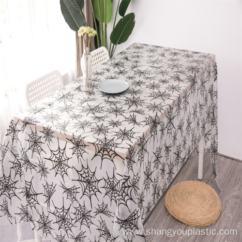 Printed Halloween table cover plastic